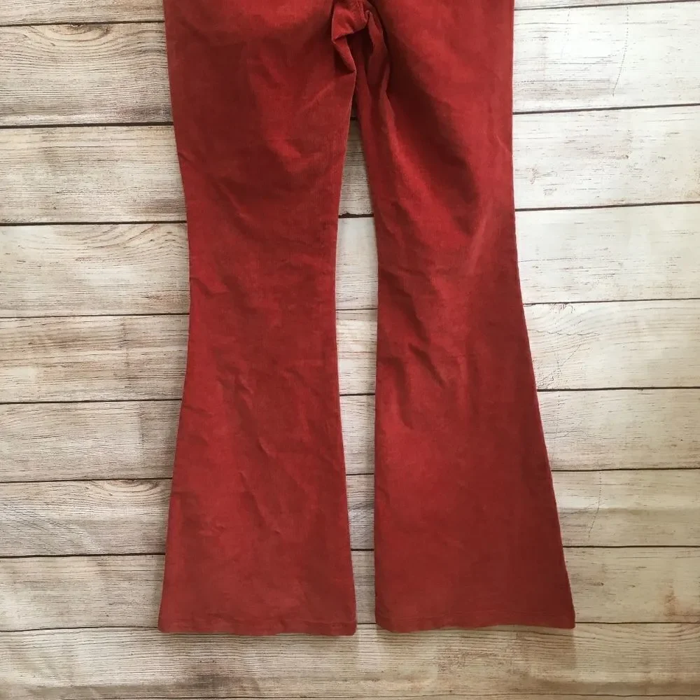 WONDERLY BELL BOTTOMS IN BURNT ORANGE CORDUROY - Picture 4 of 6